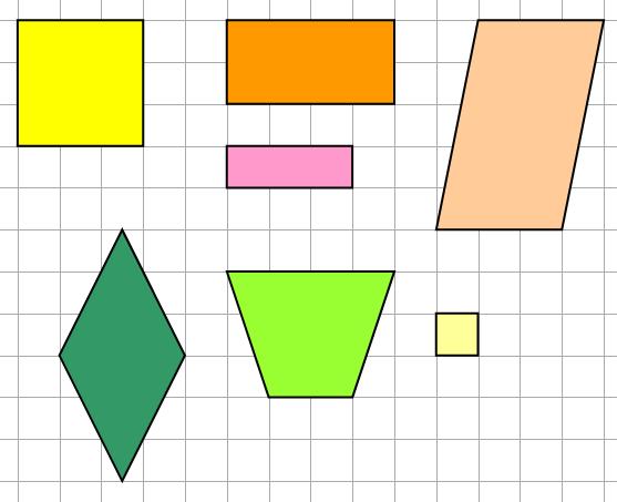 Afbeeldingsresultaat voor soorten vierhoeken